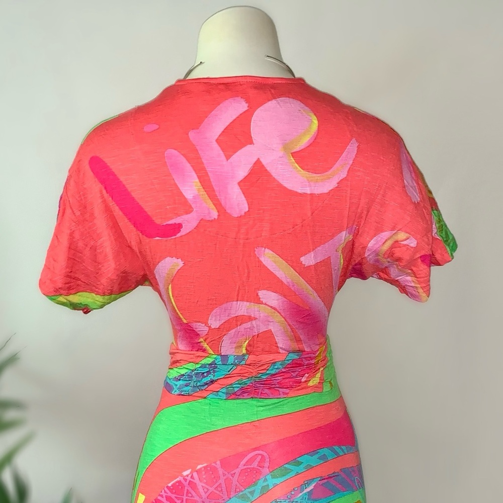 NWT Desigual Funky Artsy Fitted Wrap Dress - Picture 7 of 16